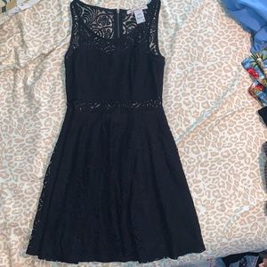 Black lace dress
